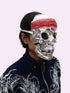 BookMyCostume Silver Skeleton Horror Skull Pirate Mask Fancy Dress Accessories for Halloween Boys & Adults